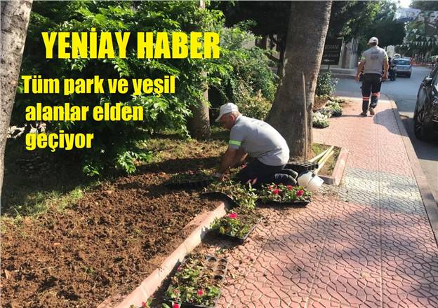 AKDENİZ’DE PARK VE YEŞİL ALANLAR YENİLENİYOR